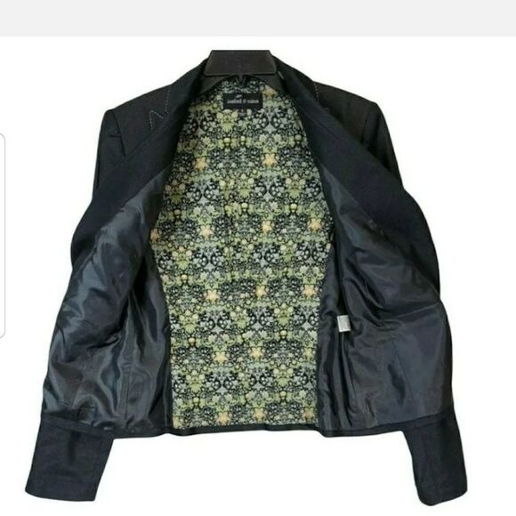 Isabel & Nina Charcoal Gray Blazer Sz 6 - Picture 3 of 11